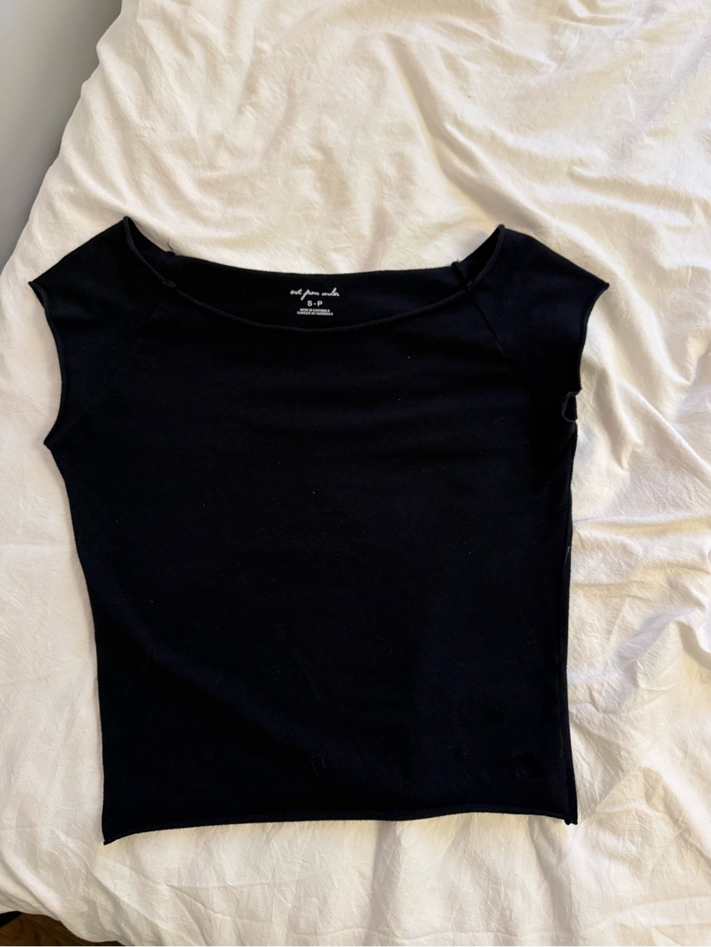 Urban Outfitters Black off the shoulder Tank Top